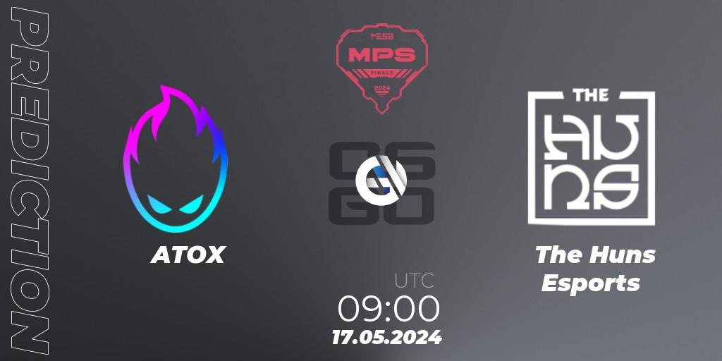 Prognoza ATOX - The Huns Esports. 17.05.2024 at 09:00, Counter-Strike (CS2), MESA Pro Series: Finals 2024