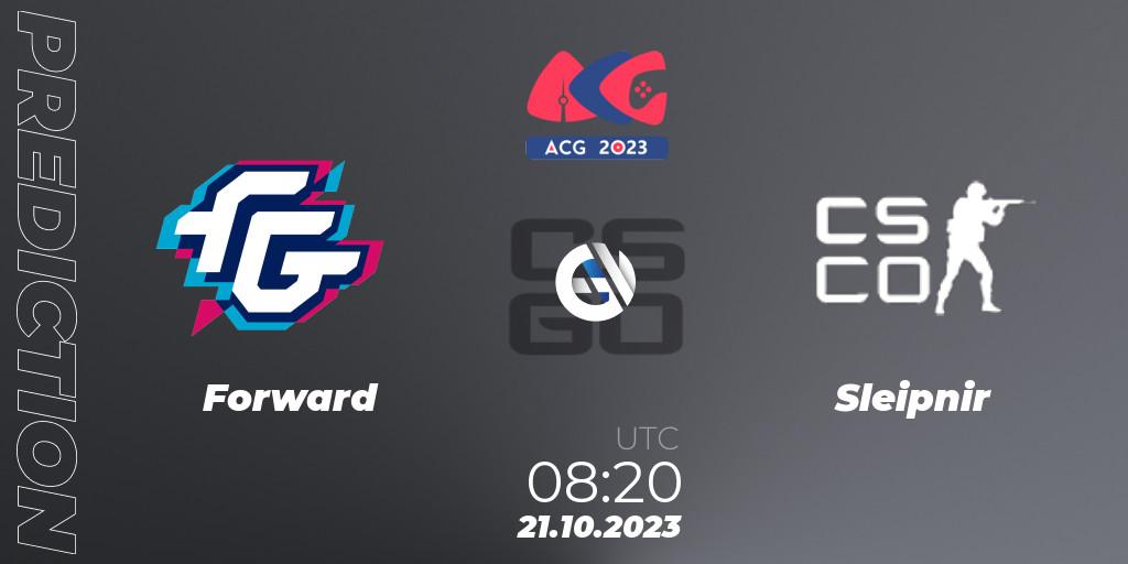 Prognoza Forward - Sleipnir. 21.10.23, CS2 (CS:GO), Almaty Cyber Games 2023