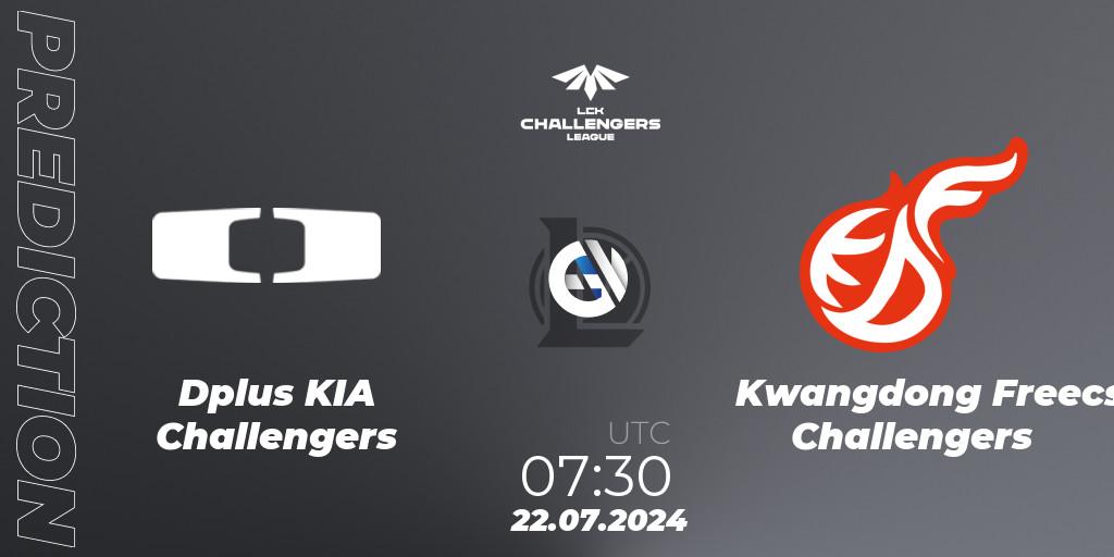 Prognoza Dplus KIA Challengers - Kwangdong Freecs Challengers. 22.07.2024 at 07:30, LoL, LCK Challengers League 2024 Summer - Group Stage
