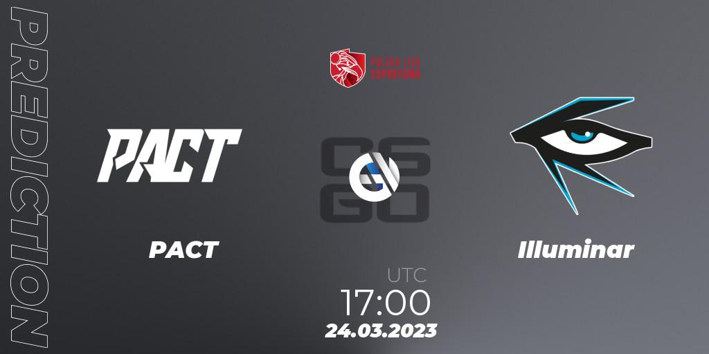 Prognoza PACT - Illuminar. 24.03.2023 at 17:00, Counter-Strike (CS2), Polska Liga Esportowa 2023: Split #1