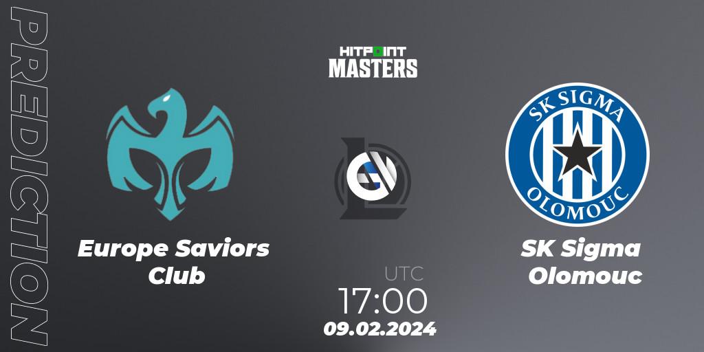 Prognoza Europe Saviors Club - SK Sigma Olomouc. 09.02.2024 at 17:00, LoL, Hitpoint Masters Spring 2024