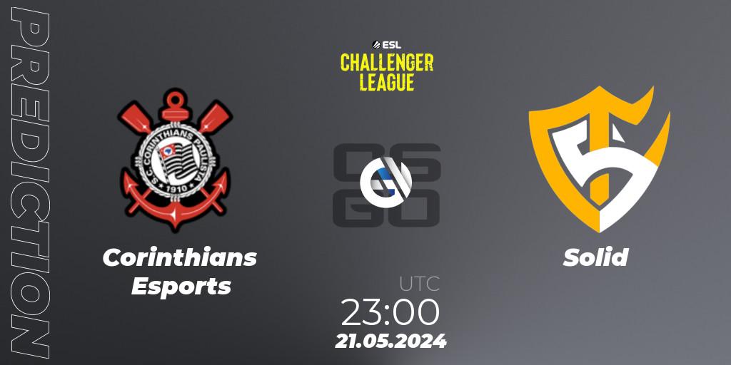 Prognoza Corinthians Esports - Solid. 21.05.2024 at 23:00, Counter-Strike (CS2), ESL Challenger League Season 47: South America