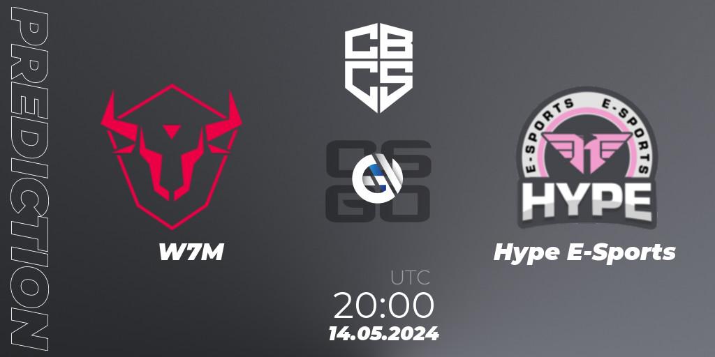 Prognoza W7M - Hype E-Sports. 14.05.2024 at 19:15, Counter-Strike (CS2), CBCS Season 4