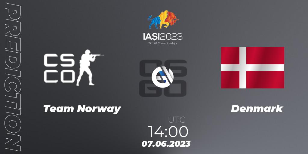 Prognoza Team Norway - Denmark. 07.06.23, CS2 (CS:GO), IESF World Esports Championship 2023: Northern Europe Qualifier
