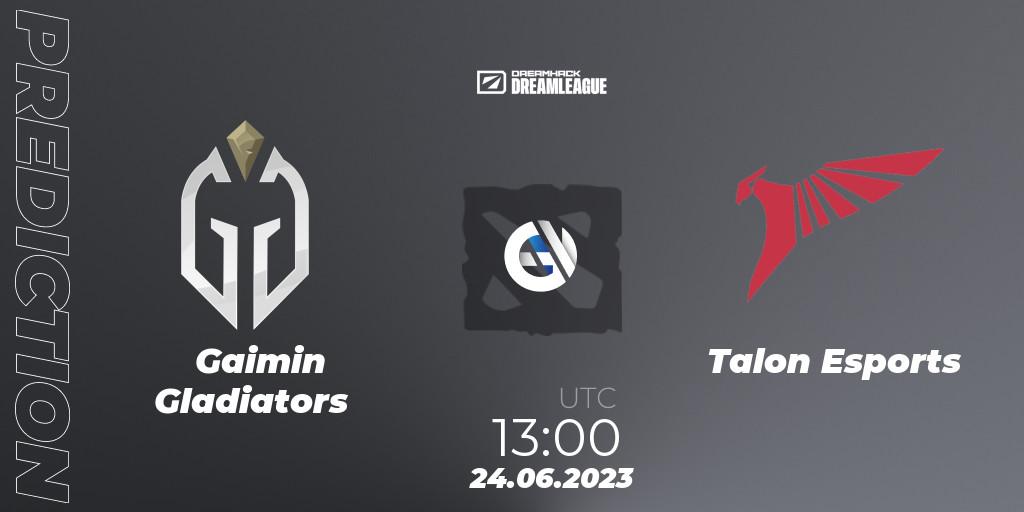 Prognoza Gaimin Gladiators - Talon Esports. 24.06.2023 at 12:55, Dota 2, DreamLeague Season 20