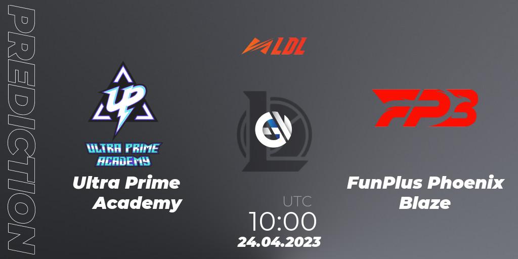 Prognoza Ultra Prime Academy - FunPlus Phoenix Blaze. 24.04.2023 at 11:00, LoL, LDL 2023 - Regular Season - Stage 2