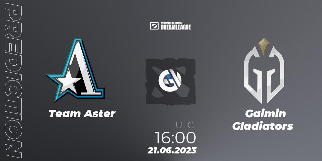 Prognoza Team Aster - Gaimin Gladiators. 21.06.2023 at 15:55, Dota 2, DreamLeague Season 20 - Group Stage 2