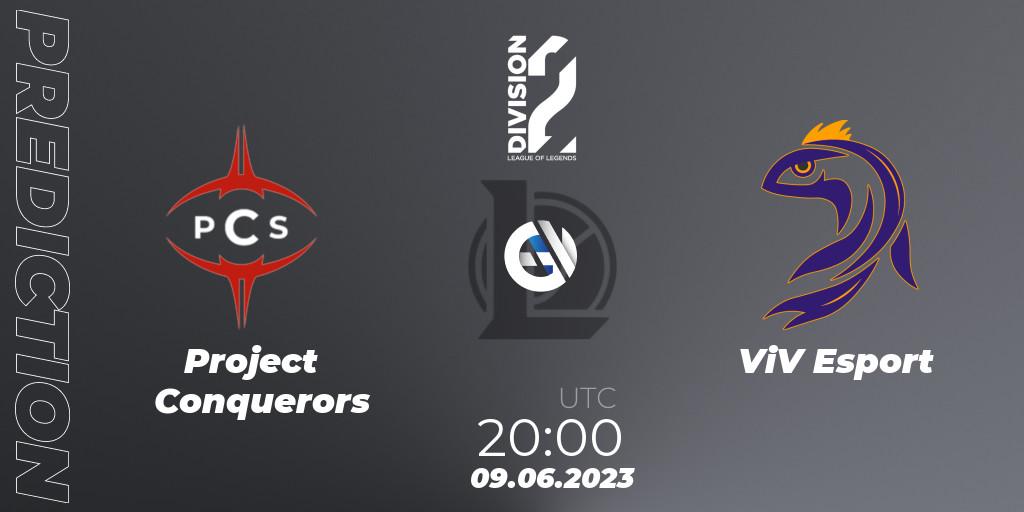 Prognoza Project Conquerors - ViV Esport. 09.06.23, LoL, LFL Division 2 Summer 2023 - Group Stage