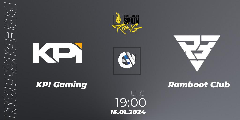 Prognoza KPI Gaming - Ramboot Club. 15.01.2024 at 19:00, VALORANT, VALORANT Challengers 2024 Spain: Rising Split 1