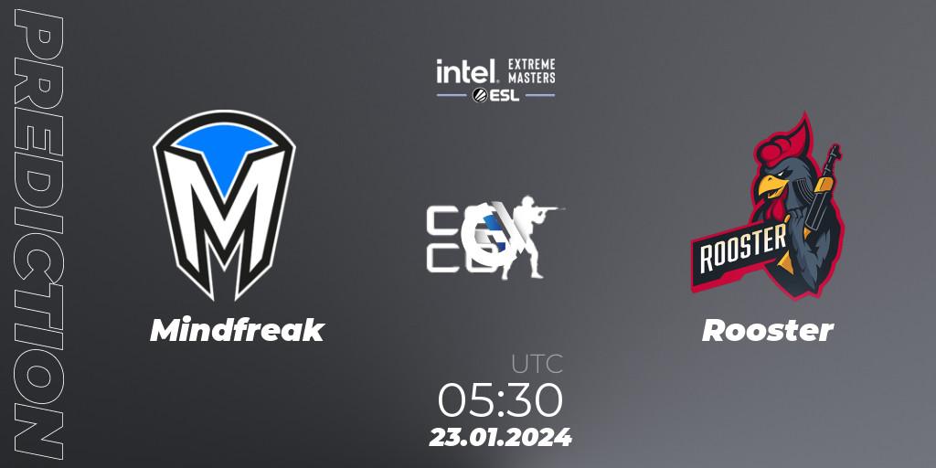 Prognoza Mindfreak - Rooster. 23.01.2024 at 05:30, Counter-Strike (CS2), Intel Extreme Masters China 2024: Oceanic Closed Qualifier