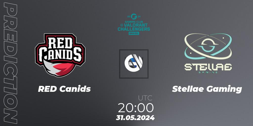 Prognoza RED Canids - Stellae Gaming. 31.05.2024 at 20:00, VALORANT, VALORANT Challengers 2024 Brazil: Split 2