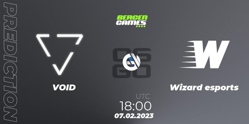 Prognoza VOID - Wizard esports. 07.02.23, CS2 (CS:GO), Bergen Games 2023: Online Stage