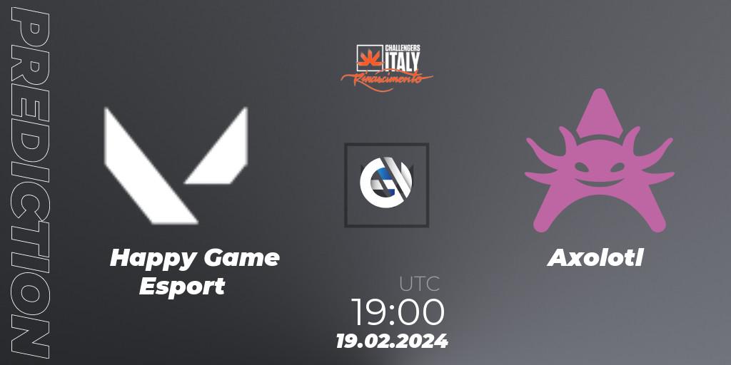 Prognoza Happy Game Esport - Axolotl. 19.02.24, VALORANT, VALORANT Challengers 2024 Italy: Rinascimento Split 1