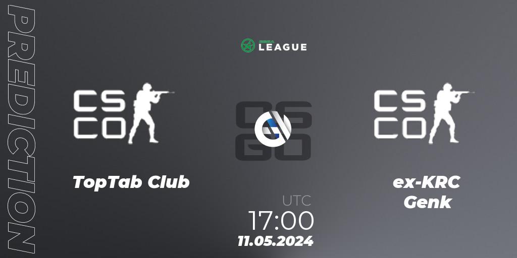 Prognoza TopTab Club - ex-KRC Genk. 11.05.2024 at 17:00, Counter-Strike (CS2), ESEA Season 49: Advanced Division - Europe