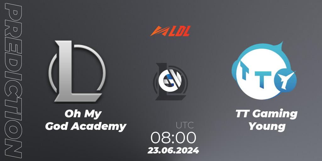 Prognoza Oh My God Academy - TT Gaming Young. 23.06.2024 at 08:00, LoL, LDL 2024 - Stage 3