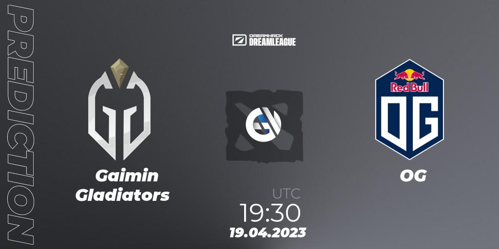 Prognoza Gaimin Gladiators - OG. 19.04.2023 at 19:25, Dota 2, DreamLeague Season 19 - Group Stage 2