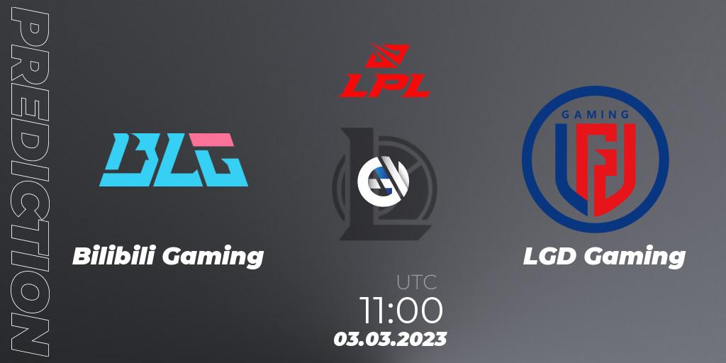 Prognoza Bilibili Gaming - LGD Gaming. 03.03.2023 at 11:20, LoL, LPL Spring 2023 - Group Stage