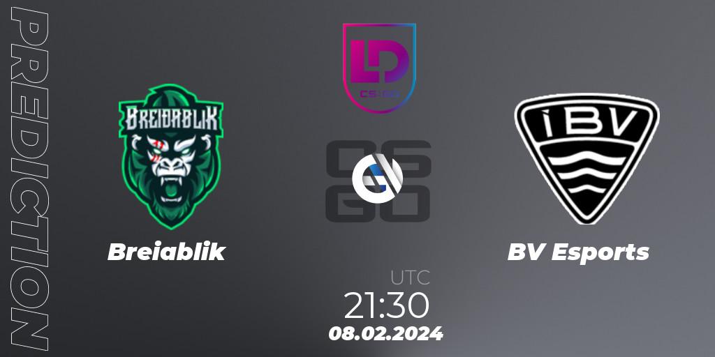 Prognoza Breiðablik - ÍBV Esports. 08.02.24, CS2 (CS:GO), Icelandic Esports League Season 8: Regular Season