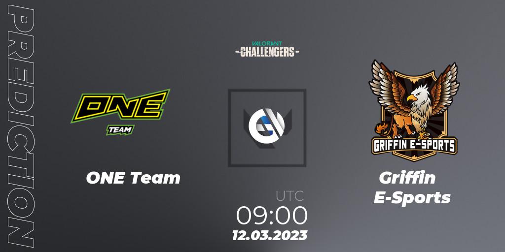 Prognoza ONE Team - Griffin E-Sports. 12.03.23, VALORANT, VALORANT Challengers 2023: Hong Kong and Taiwan Split 1