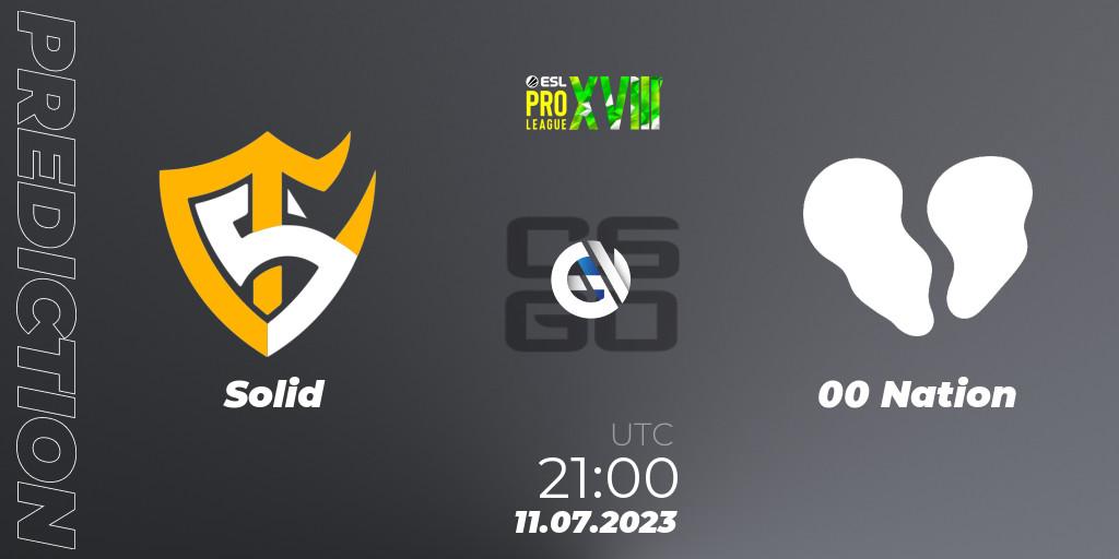 Prognoza Solid - 00 Nation. 11.07.23, CS2 (CS:GO), ESL Pro League Season 18: South American Qualifier