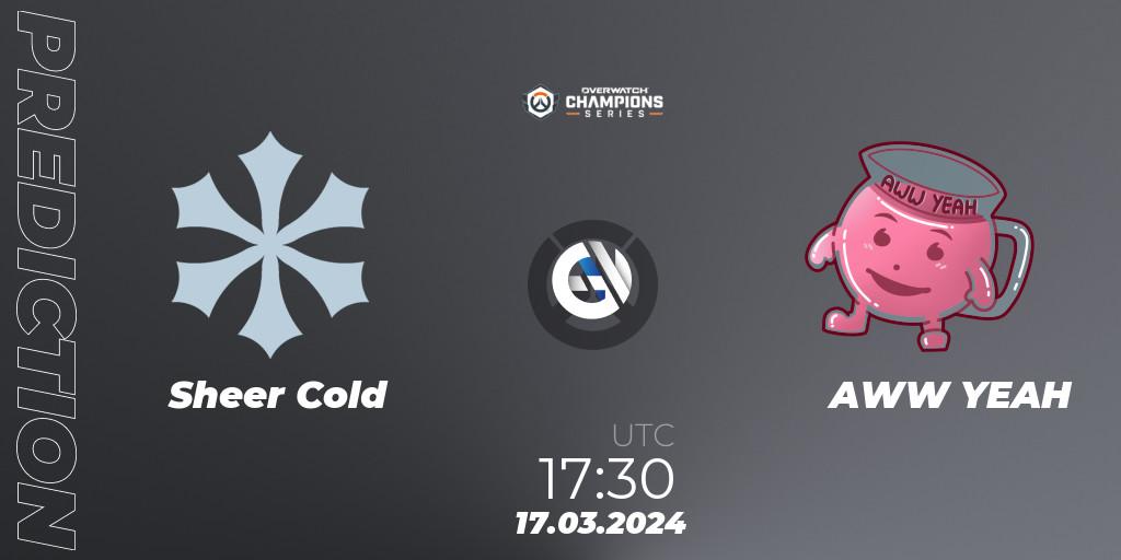 Prognoza Sheer Cold - AWW YEAH. 17.03.2024 at 17:30, Overwatch, Overwatch Champions Series 2024 - EMEA Stage 1 Group Stage
