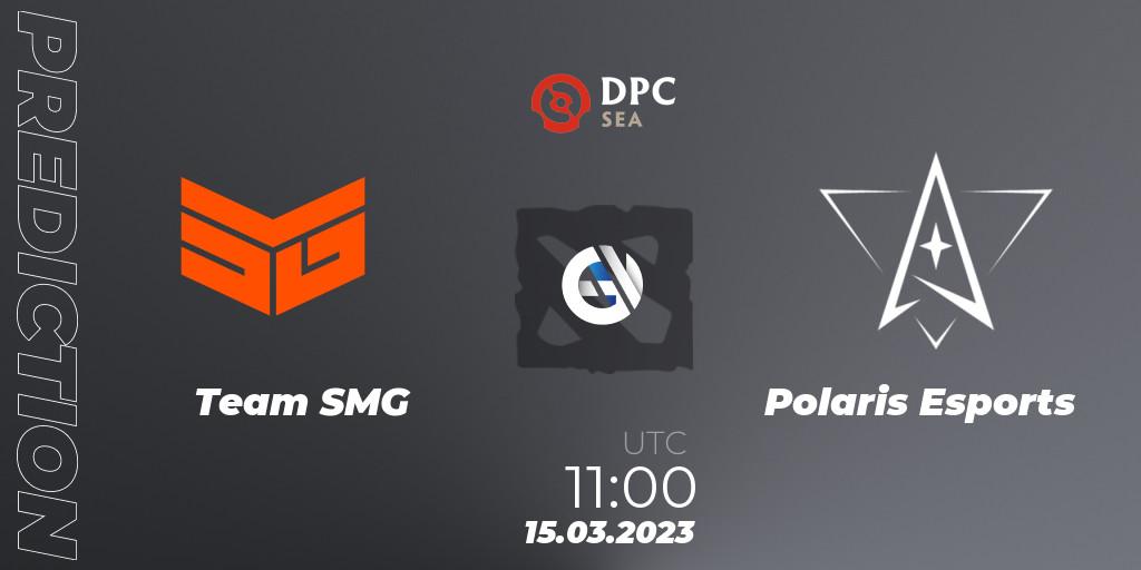 Prognoza Team SMG - Polaris Esports. 15.03.2023 at 11:00, Dota 2, DPC 2023 Tour 2: SEA Division I (Upper)