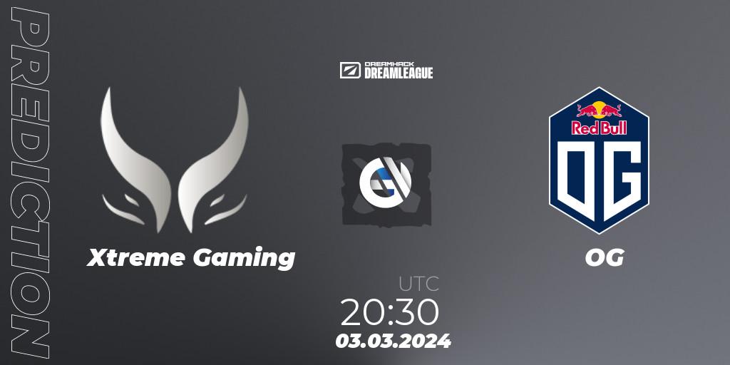 Prognoza Xtreme Gaming - OG. 03.03.2024 at 20:26, Dota 2, DreamLeague Season 22