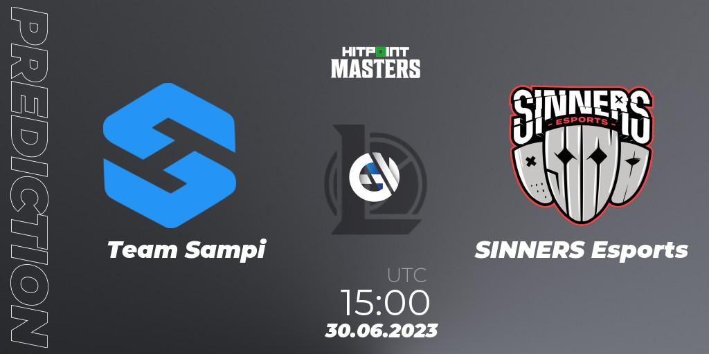 Prognoza Team Sampi - SINNERS Esports. 30.06.23, LoL, Hitpoint Masters Summer 2023 - Group Stage