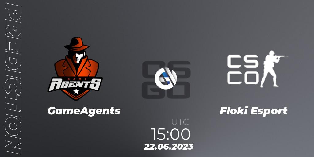 Prognoza GameAgents - Floki Esport. 22.06.2023 at 15:00, Counter-Strike (CS2), Preasy Summer Cup 2023