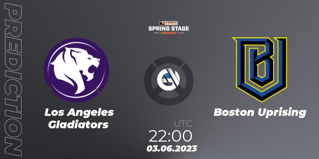 Prognoza Los Angeles Gladiators - Boston Uprising. 03.06.23, Overwatch, OWL Stage Knockouts Spring 2023