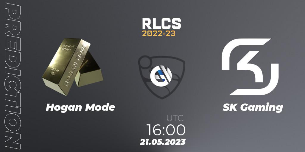 Prognoza Hogan Mode - SK Gaming. 21.05.2023 at 16:00, Rocket League, RLCS 2022-23 - Spring: Europe Regional 2 - Spring Cup: Closed Qualifier