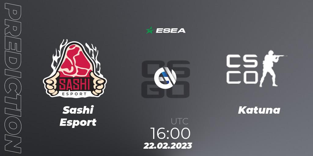 Prognoza Sashi Esport - Tenstar. 22.02.23, CS2 (CS:GO), ESEA Season 44: Advanced Division - Europe