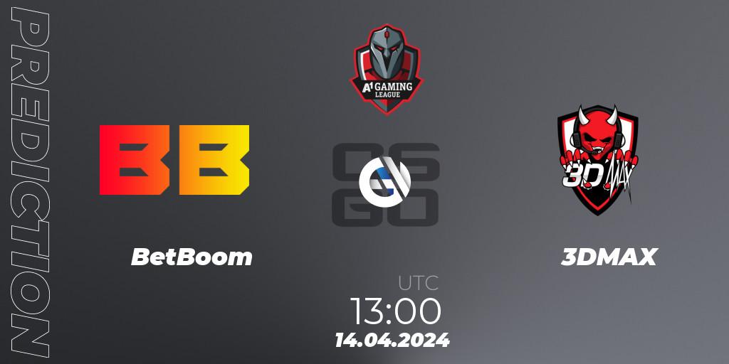 Prognoza BetBoom - 3DMAX. 14.04.24, CS2 (CS:GO), A1 Gaming League Season 8