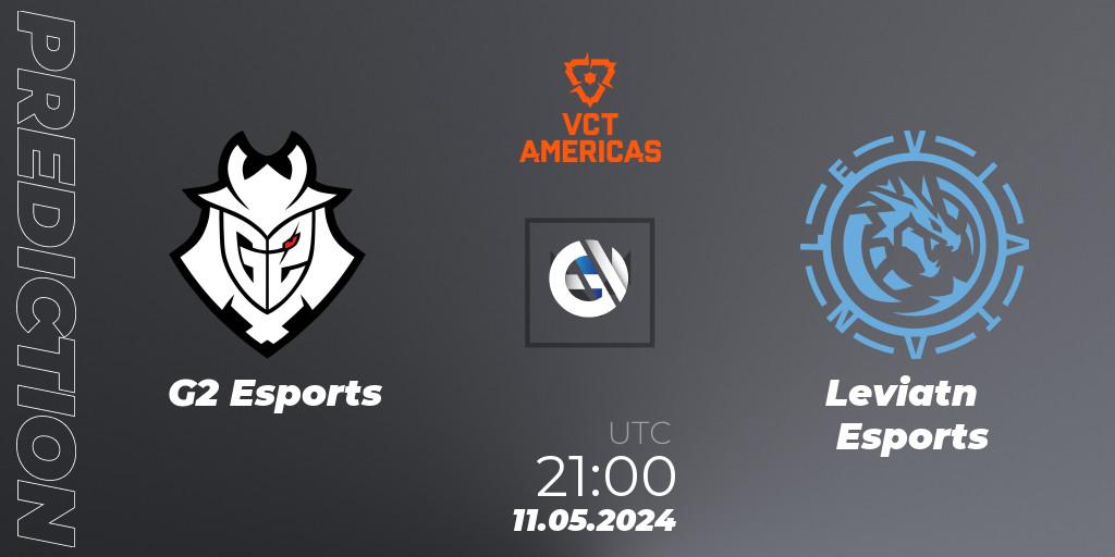 Prognoza G2 Esports - Leviatán Esports. 11.05.2024 at 21:00, VALORANT, VCT 2024: Americas League - Stage 1