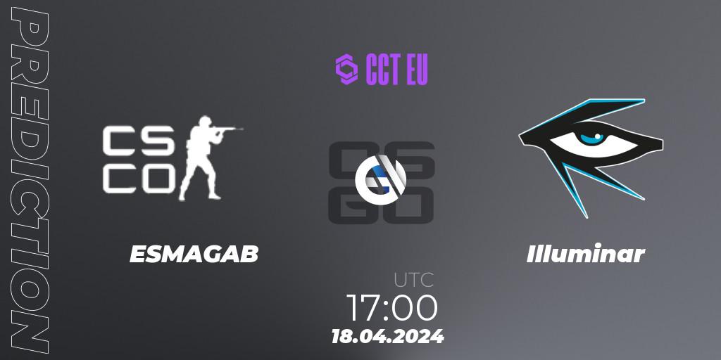 Prognoza ESMAGAB - Illuminar. 18.04.24, CS2 (CS:GO), CCT Season 2 Europe Series 1 Closed Qualifier