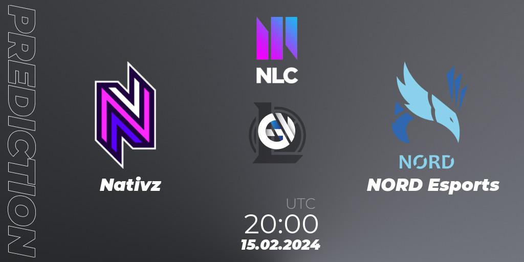 Prognoza Nativz - NORD Esports. 15.02.24, LoL, NLC 1st Division Spring 2024