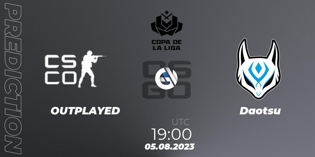 Prognoza OUTPLAYED - Daotsu. 07.08.2023 at 00:00, Counter-Strike (CS2), La Copa de La Liga 2023