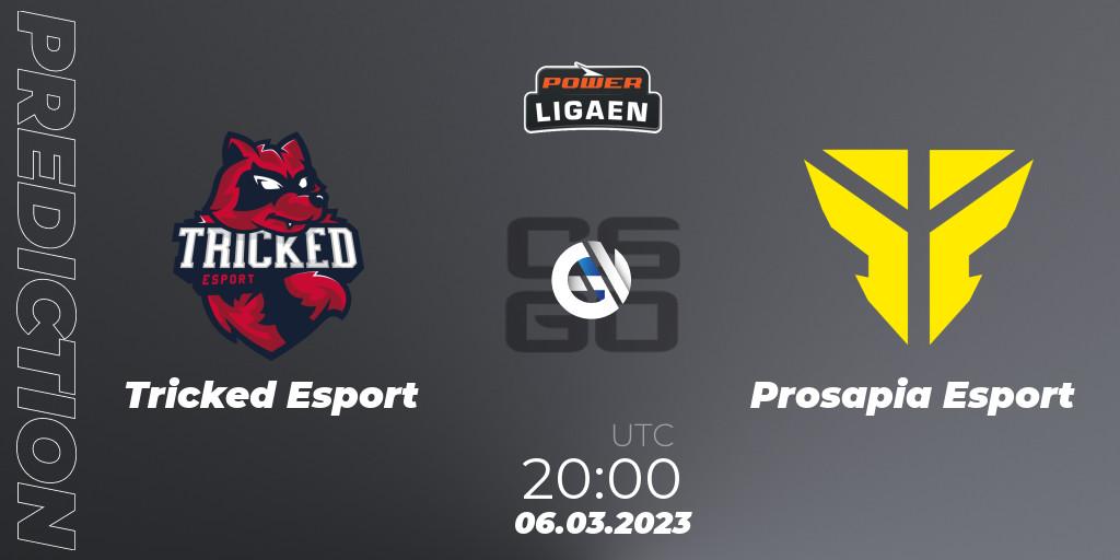 Prognoza Tricked Esport - Prosapia Esport. 06.03.2023 at 20:00, Counter-Strike (CS2), Dust2.dk Ligaen Season 22