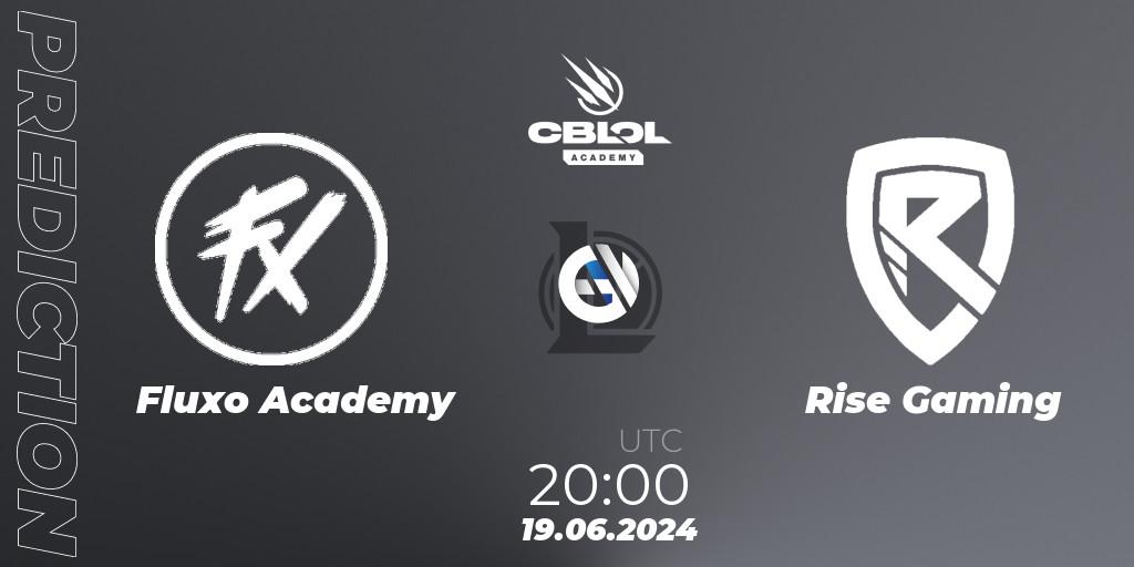 Prognoza Fluxo Academy - Rise Gaming. 19.06.2024 at 20:00, LoL, CBLOL Academy 2024