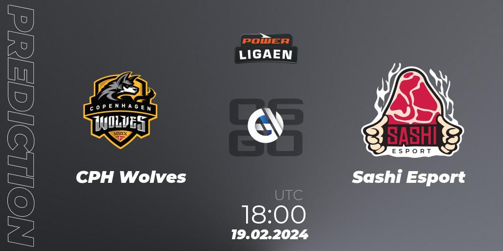 Prognoza CPH Wolves - Sashi Esport. 19.02.2024 at 18:00, Counter-Strike (CS2), Dust2.dk Ligaen Season 25