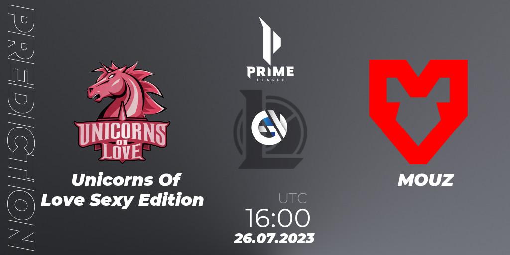 Prognoza Unicorns Of Love Sexy Edition - MOUZ. 26.07.2023 at 16:00, LoL, Prime League Summer 2023 - Playoffs