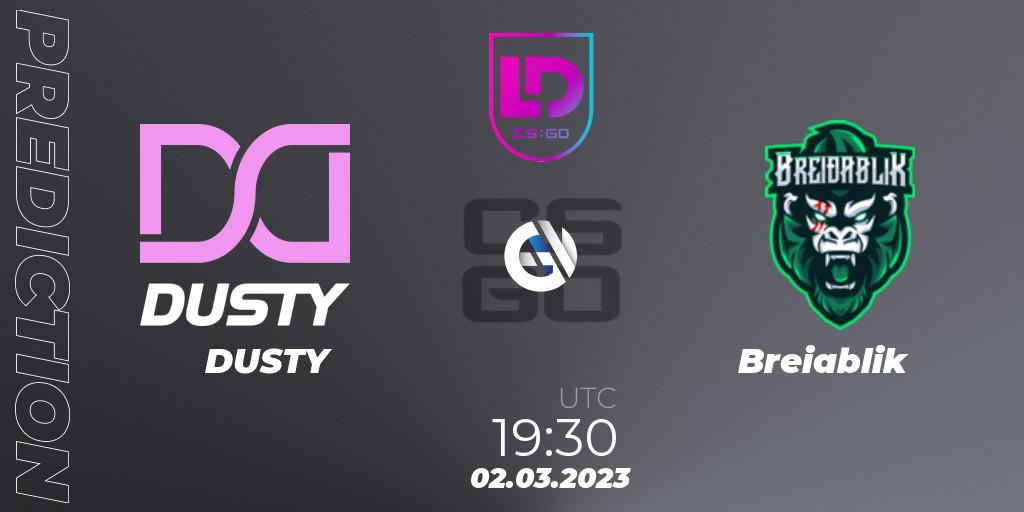 Prognoza DUSTY - Breiðablik. 02.03.2023 at 19:30, Counter-Strike (CS2), Icelandic Esports League Season 7