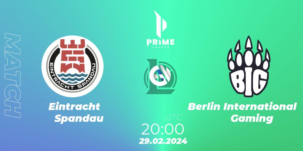 Eintracht Spandau VS Berlin International Gaming