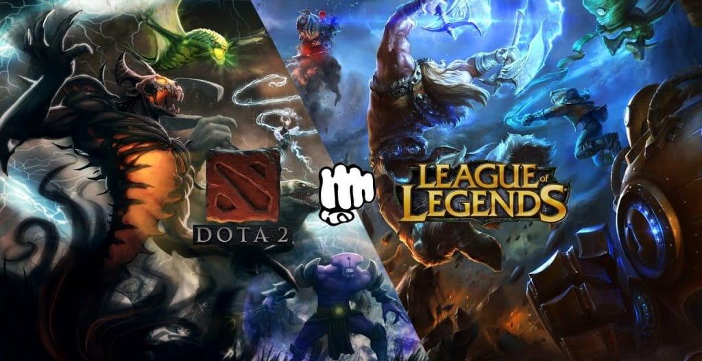 Kluczowe różnice między  Dota  2 a  League of Legends