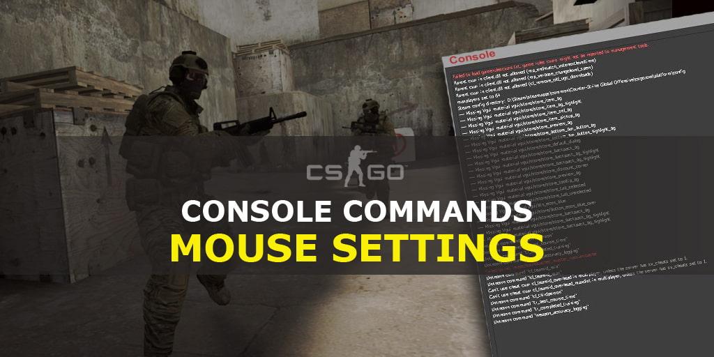 Komendy konsoli do ustawienia myszy w CS: GO - akceleracja, na czulosc