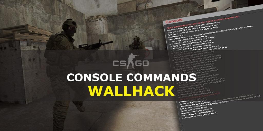 Komendy na Wallhack w CS:GO za pomocą poleceń konsoli