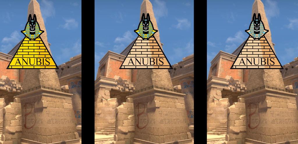 Pozycje na mapie Anubis