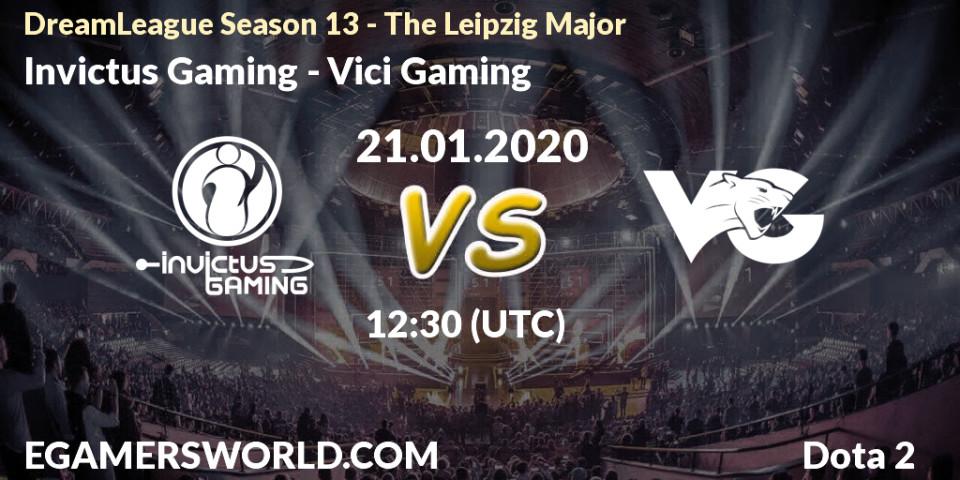 Prognoza Invictus Gaming - Vici Gaming. 21.01.20, Dota 2, DreamLeague Season 13 - The Leipzig Major