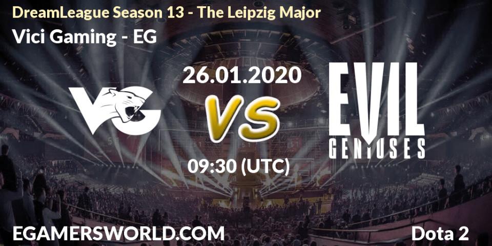 Prognoza Vici Gaming - EG. 26.01.20, Dota 2, DreamLeague Season 13 - The Leipzig Major