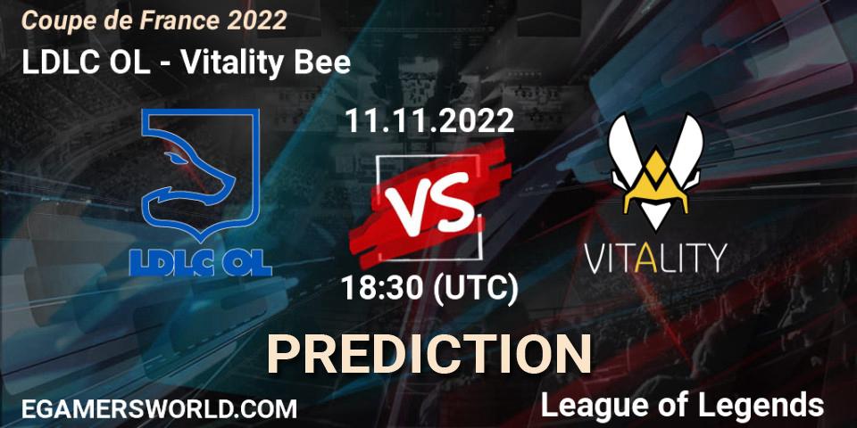 Prognoza LDLC OL - Vitality Bee. 11.11.22, LoL, Coupe de France 2022